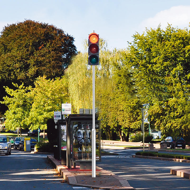Poste de tráfico escalonado de aluminio