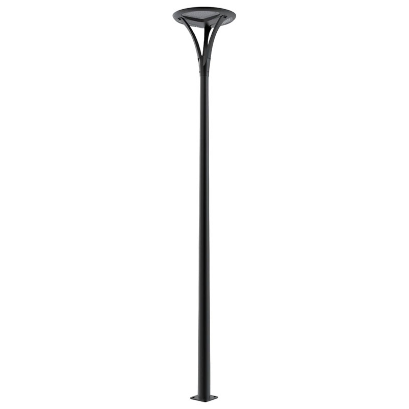 Poste de luz solar con pulverización de polvo metálico y silicio monocristalino VOSS