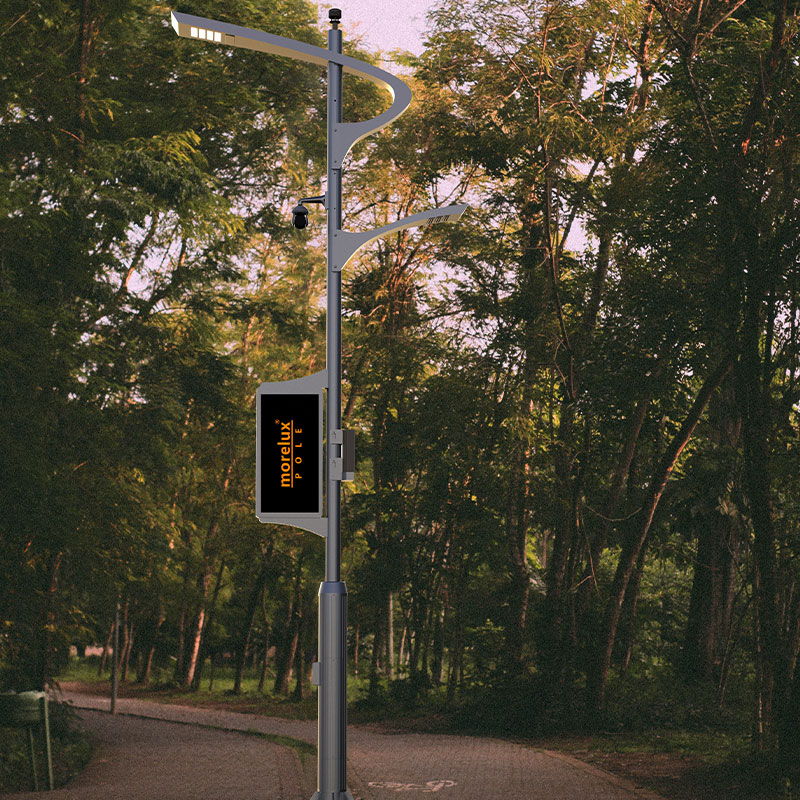 Poste de luz integrado para ciudad inteligente de aleación de aluminio