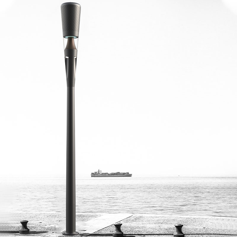 Poste de luz inteligente para calles de aleación de aluminio