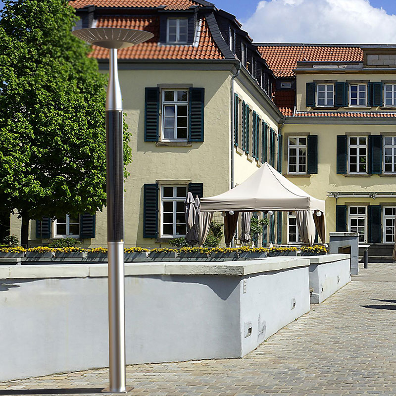 Poste de luz solar flexible HJT para pulverización de polvo metálico TABOR