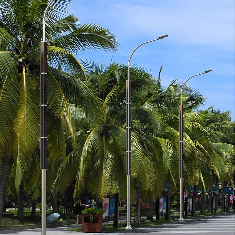 Polo de luz solar resistente a la corrosión de aluminio UDINE