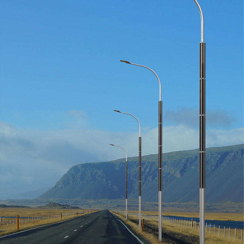 Polo de luz solar de silicio monocristalino de aluminio IMOLA