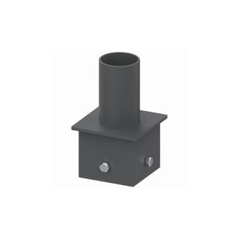 Adaptador para poste de luz con tenón vertical cuadrado de 4