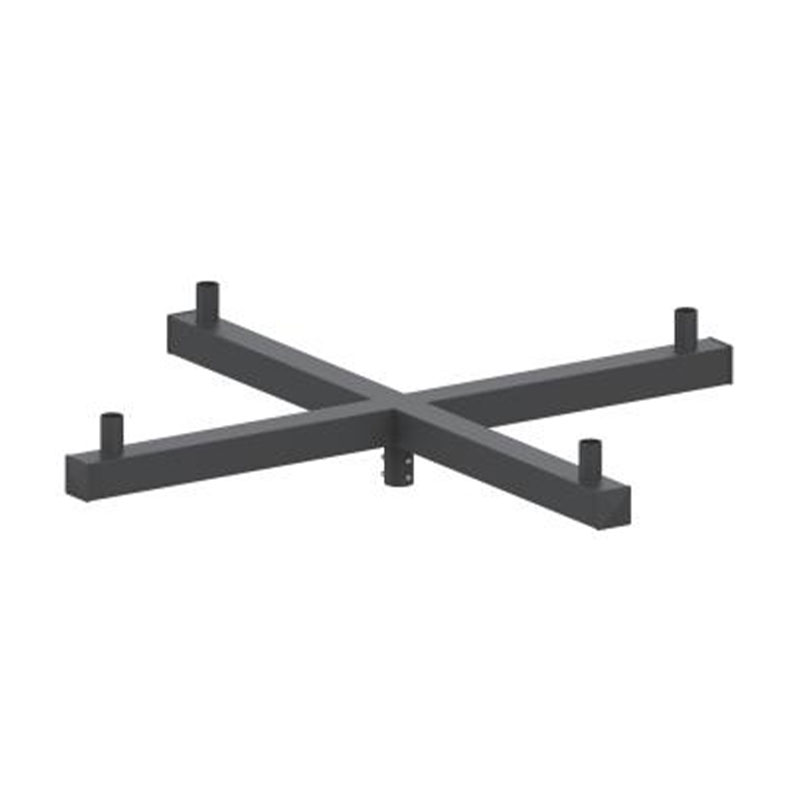 Adaptador para poste de luz con tenón vertical cuadrado de 4