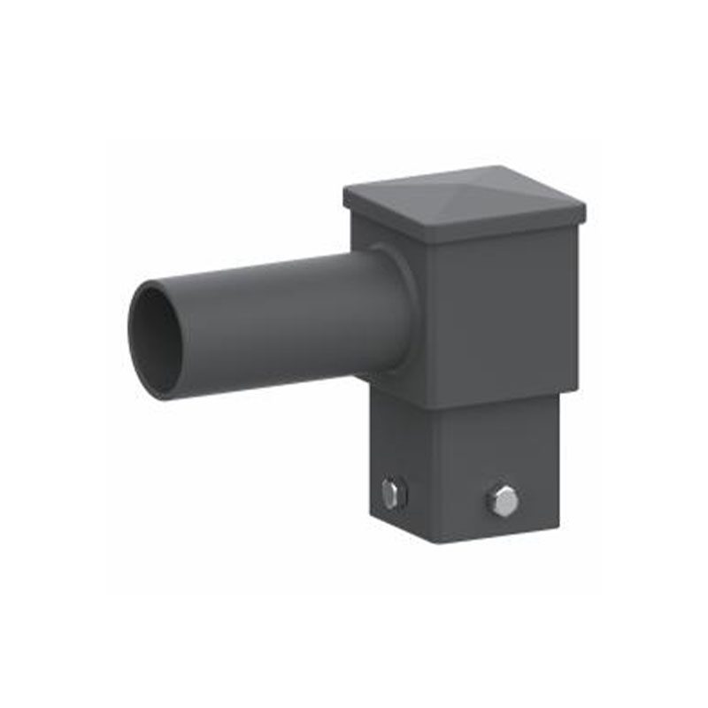 Adaptador para poste de luz con tenón horizontal cuadrado de 4
