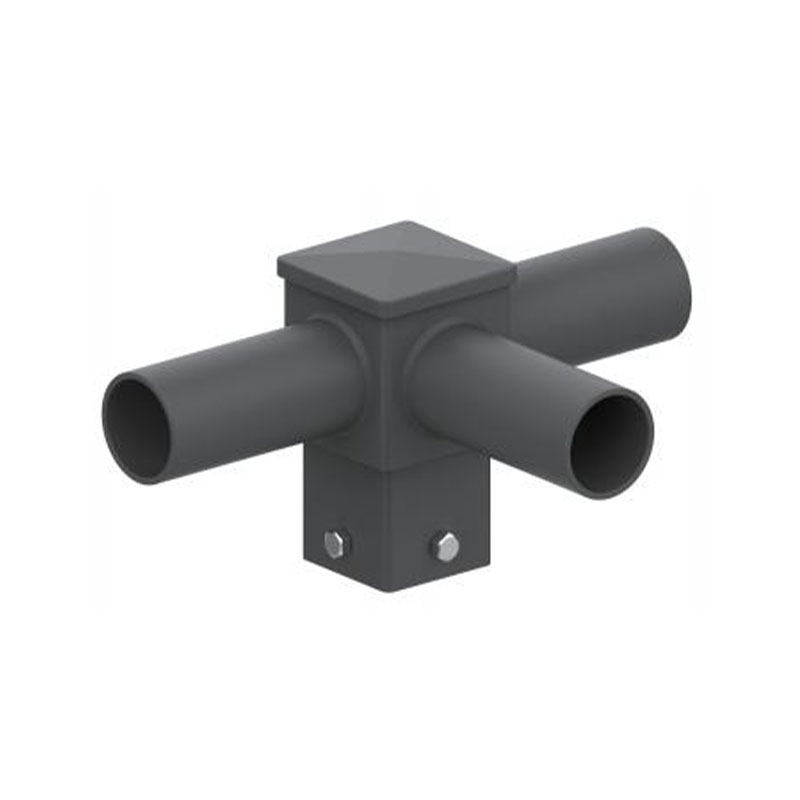 Adaptador para poste de luz con tenón horizontal cuadrado de 4