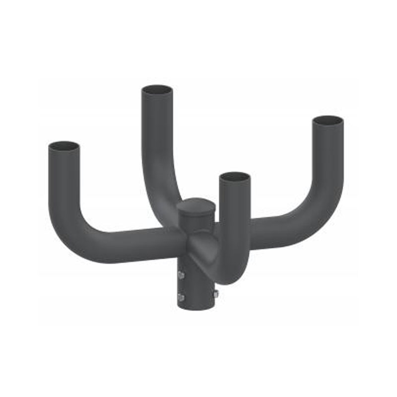 Adaptador de espiga para poste de luz externo vertical redondo de 5