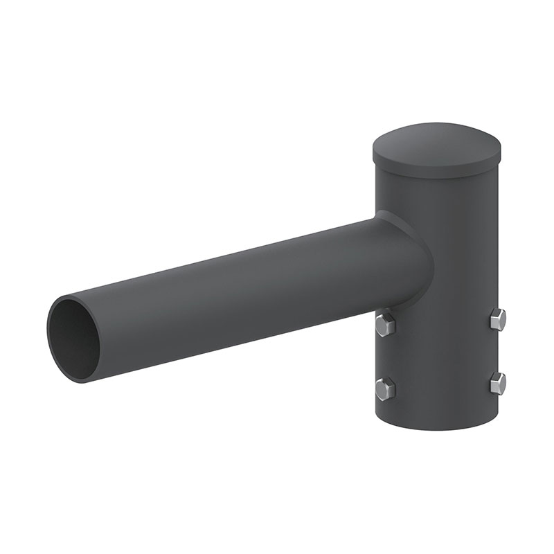 Adaptador de espiga de poste de luz externo horizontal redondo de 5