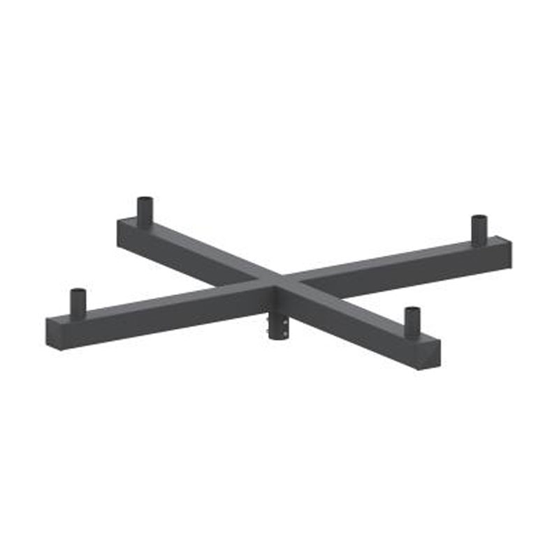 Adaptador para poste de luz con tenón vertical cuadrado de 5