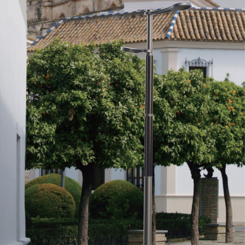 Poste de luz solar flexible con revestimiento HJT de OSUNA