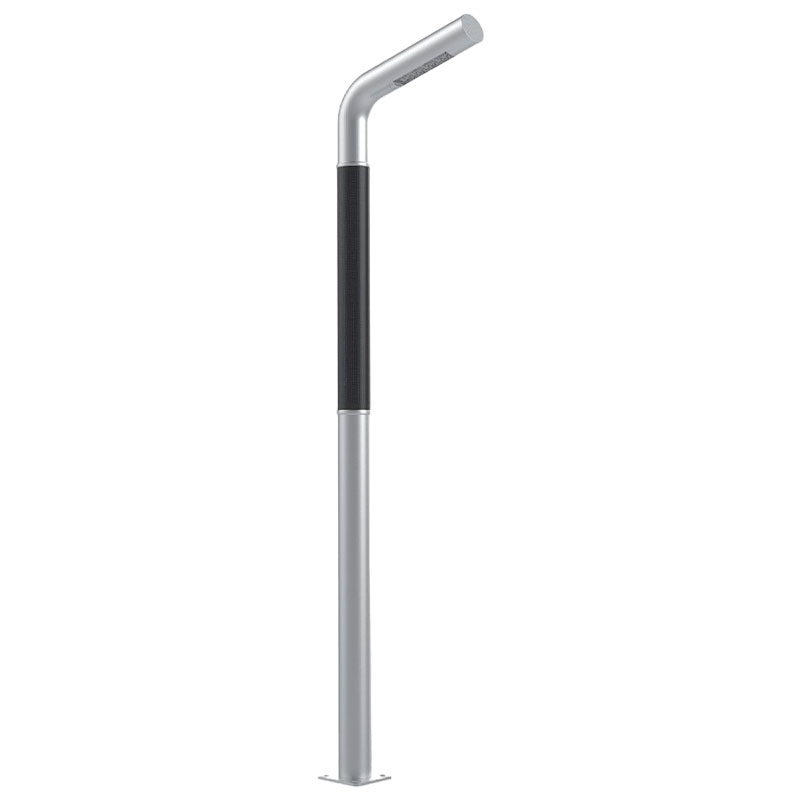 Poste de luz solar flexible HJT de aluminio con pulverización de polvo metálico LUGO