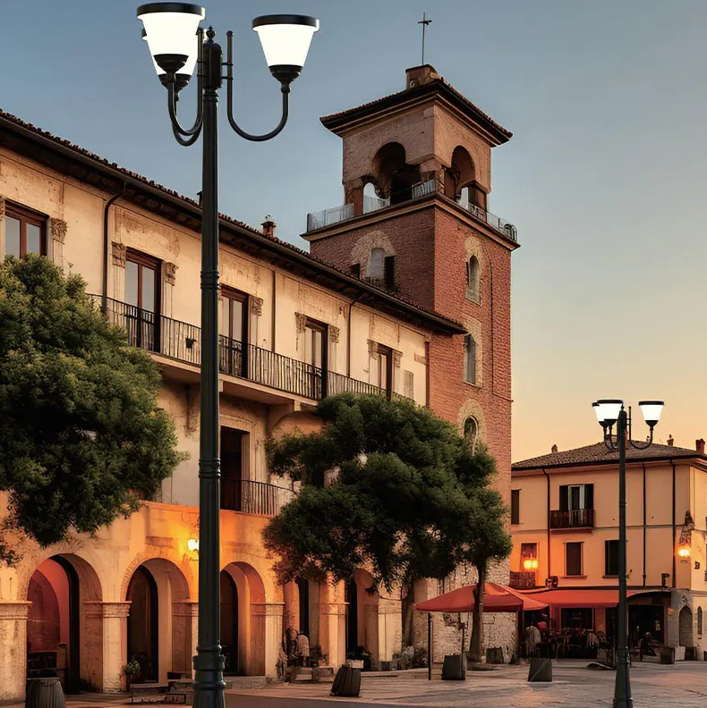 ¿Cuáles son los escenarios de aplicación de los postes de luz solar para exteriores?