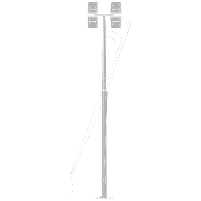 ¿En qué entornos se utilizan los postes de luz de acero?